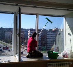 Мытье окон в однокомнатной квартире Мостовской